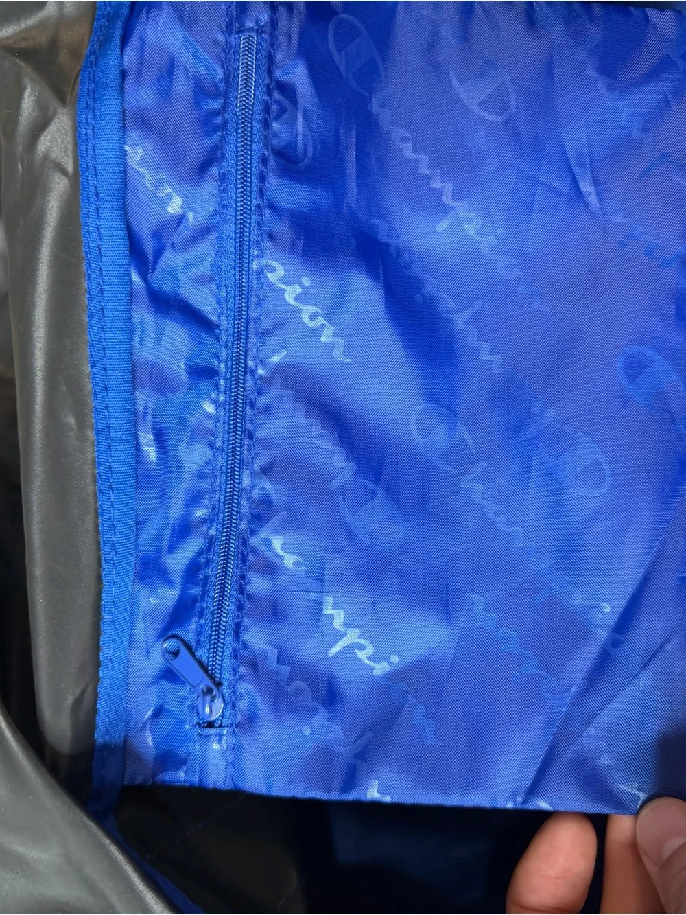 Champion grey duffle